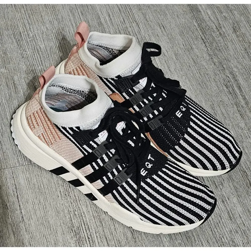 Adidas EQT Support Mid ADV Primeknit Trace Pink AQ1048 Men's Size 10 Used